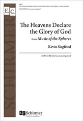 The Heavens Declare the Glory of God SSAATTBB choral sheet music cover